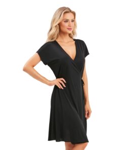 Robe Verão Microfibra Preto - Recco - 14230