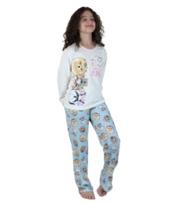 Pijama Feminino Infantil Cachorros Longo - Lua Encantada