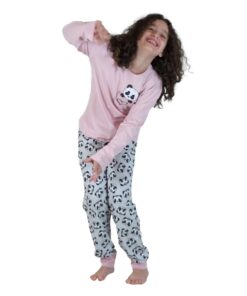 Pijama Feminino Infantil Panda Longo - Lua Encantada