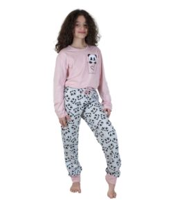 Pijama Feminino Infantil Panda Longo - Lua Encantada