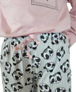 Pijama Feminino Infantil Panda Longo - Lua Encantada