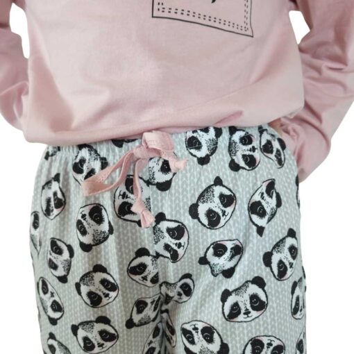 Pijama Feminino Infantil Panda Longo - Lua Encantada