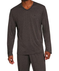 Pijama Masculino Longo Microdry Cinza Smoked Recco - 15204