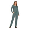 Pijama Feminino Longo Microdry Verde Recco - 15242