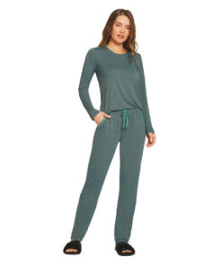 Pijama Feminino Longo Microdry Verde Recco - 15242