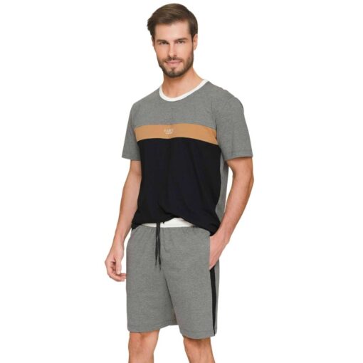 Pijama Masculino Curto de Verão com Bolso Pause - Lua Luá - 614678