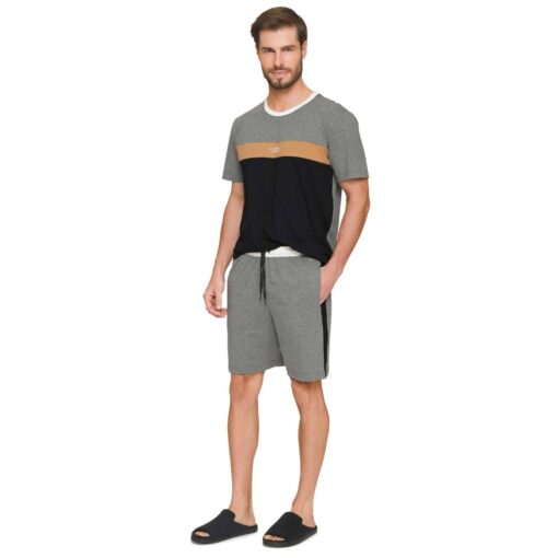 Pijama Masculino Curto de Verão com Bolso Pause - Lua Luá - 614678