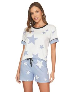 Pijama Feminino de Verão com Shorts Joyful - Lua Luá - 3904803